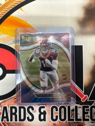 2021 Panini Select NFL Jerry Jeudy Rookie Tri-Color Prizm /75