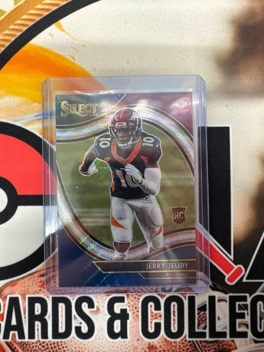 2021 Panini Select NFL Jerry Jeudy Rookie Tri-Color Prizm /75