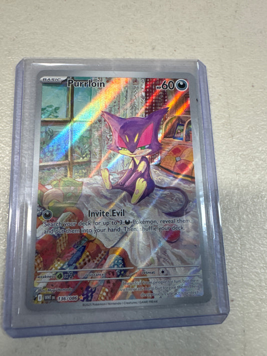 Pokemon Purrloin 136/086 White Flare