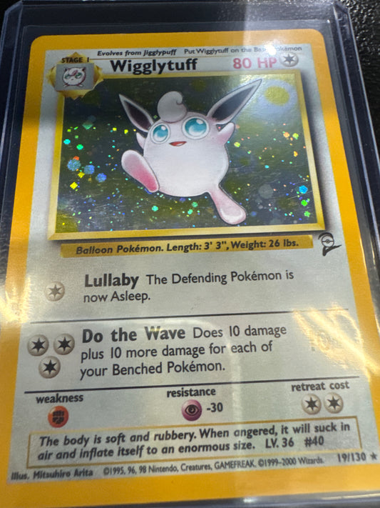 Pokemon Wigglytuff Base Set 2 Holo 19/130