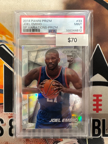 2014 Panini Prizm NBA Joel Embiid Rookie SP Variations Prizm PSA 9