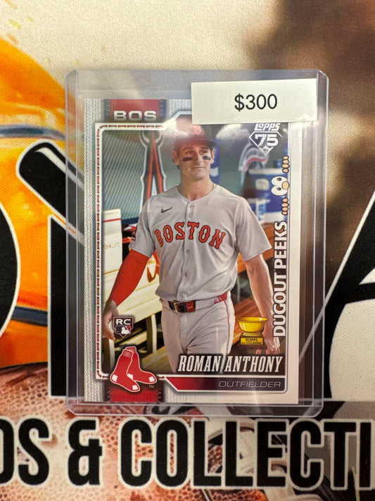 2026 Topps Series One MLB Roman Anthony Rookie Dugout Peeks SSP