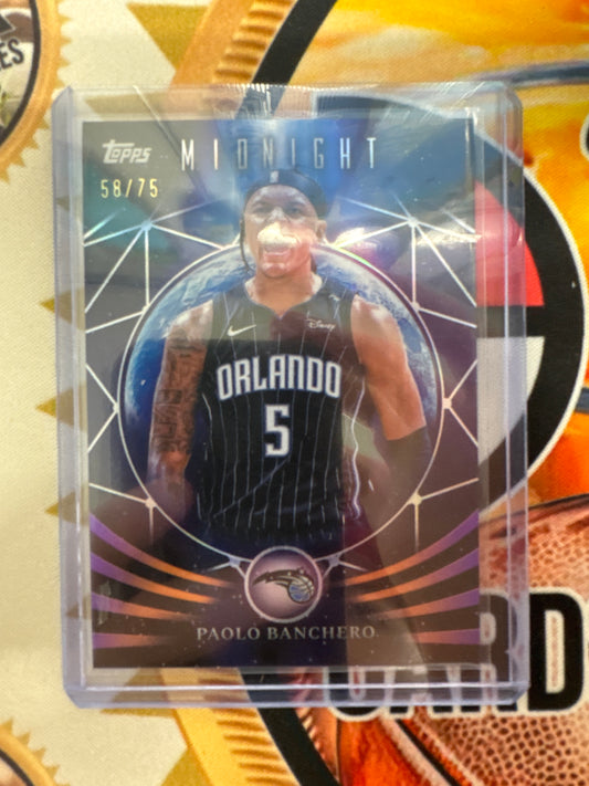 2025-26 Topps Midnight NBA Paolo Banchero MoonFall Refractor /75