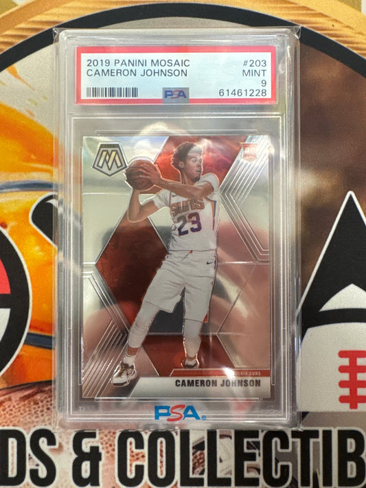 2019 Panini Mosaic NBA Cameron Johnson Rookie PSA 9