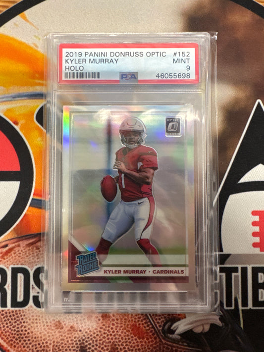 2019 Panini Donruss Optic NFL Kyler Murray Rated Rookie Holo PSA 9