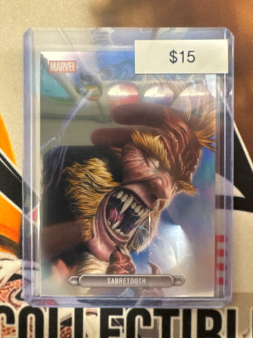 2026 Topps Chrome Marvel Sabretooth FanFare Card SP