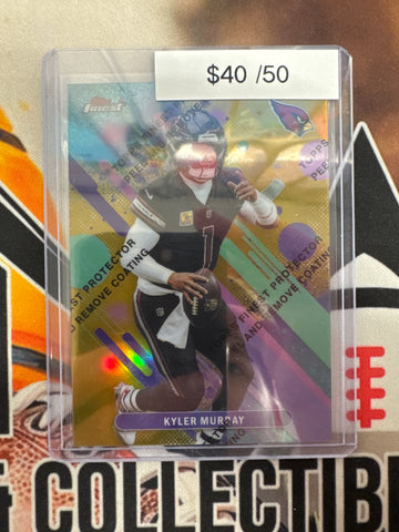 2025 Topps Finest NFL Kyler Murray Common Gold Refractor /50 W/Coating