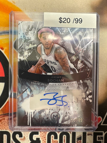 2026 Topps Motif Basketball Jeremy Sochan Spray Pink Autograph Refractor /99