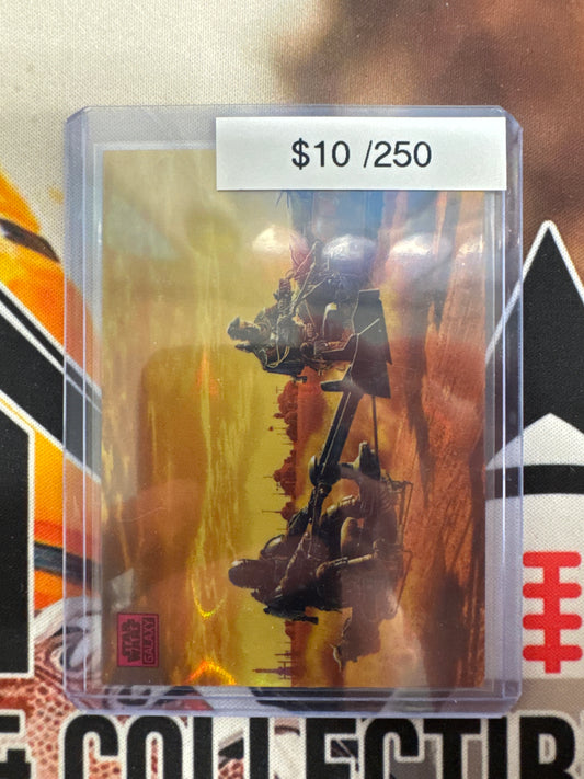 2025 Topps Star Wars Galaxy Marshal Of Mos Pelgo Pink Raywave Refractor /250