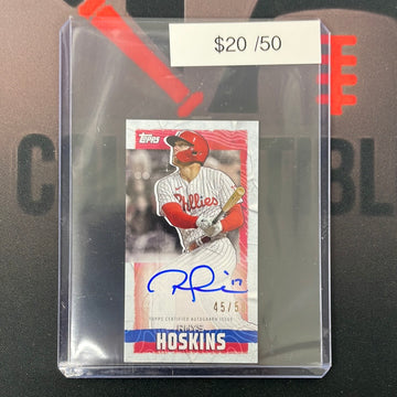 2023 Topps Rip Mini Rhys Hopkins Auto /50