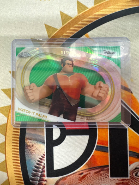 2025 Topps Chrome Disney Wreck-It Ralph Green Refractor /99