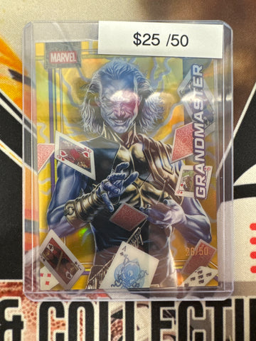 2026 Topps Chrome Marvel Grandmaster Storm Gold Lightning Refractor /50
