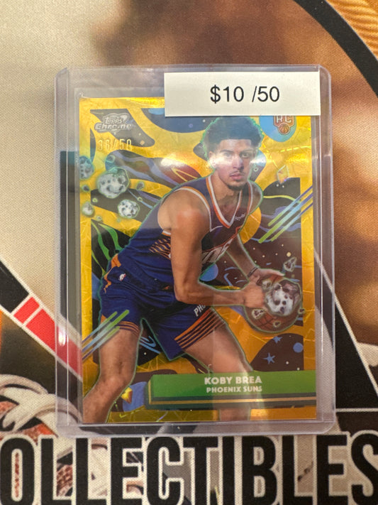 2026 Topps Chrome Cosmic NBA Kobe Brea Gold Cosmic Dust Rookie Refractor /50