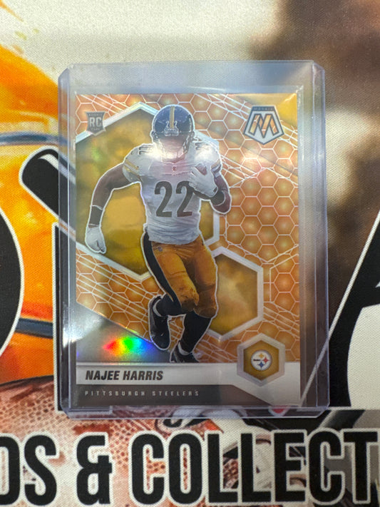 2021 Panini Mosaic NFL Najee Harris Rookie Honeycomb Refractor