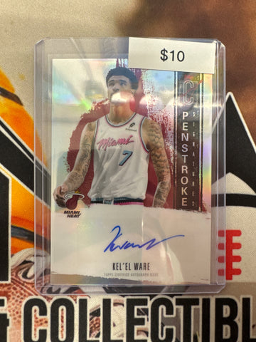 2026 Topps Signature Class NBA Kel’El Ware Penstroke Autograph Refractor