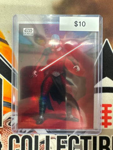 2026 Topps Chrome Star Wars Galaxy Darth Malak Original Art Card Refractor
