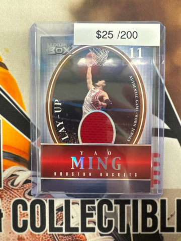 2005 Topps NBA Luxury Box Yao Ming Lay-Up Relic /200