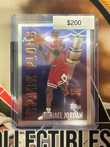 1996 Topps NBA Michael Jordan Spark Plug Insert