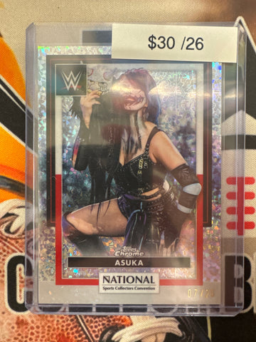 2026 Topps Chrome WWE X The National Asuka National Refractor /26