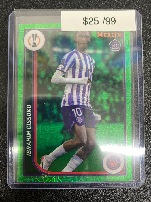 2024 Merlin Ibrahim Cissoko Green Mojo Rookie /99