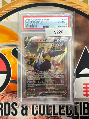 2021 Pokémon Empoleon V Battle Styles 146/163 PSA 10
