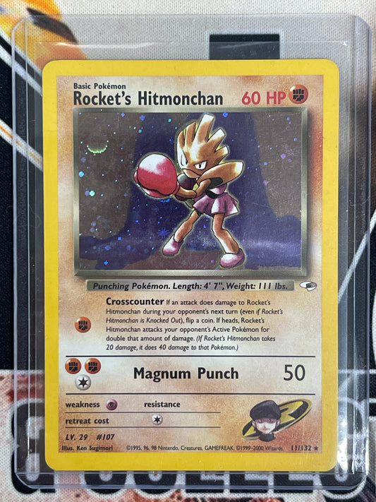 Pokémon Rocket’s Hitmonchan Holo Gym Heroes 11/132 LP