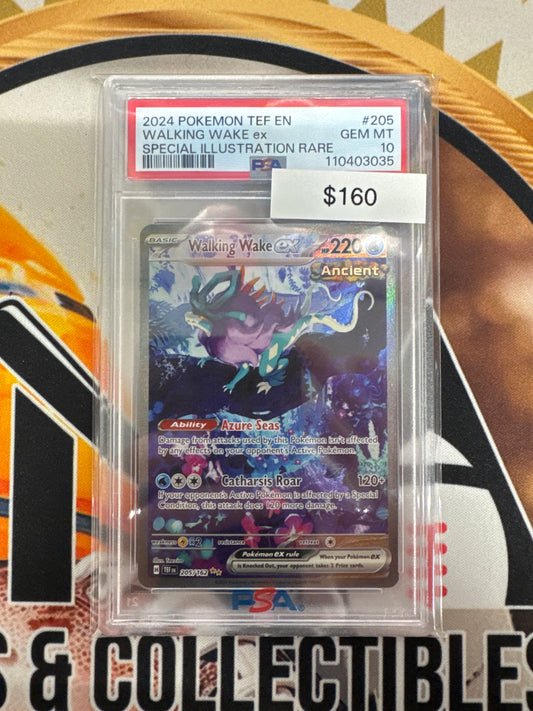 Pokemon Walking Wake ex 205/162 PSA 10