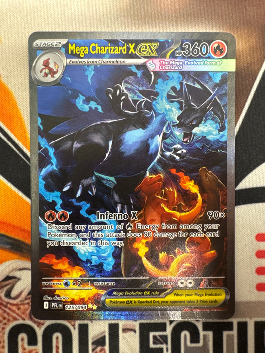 Pokemon Mega Charizard X ex 125/094 Phantasmal Flames