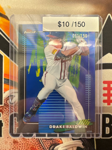 2026 Topps Finest MLB Drake Baldwin Common Blue Refractor /150