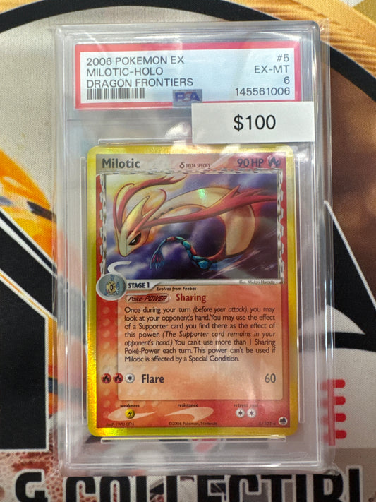 2006 Pokemon Ex Milotic Delta Species 5/101 Holo Dragon Frontiers PSA 6