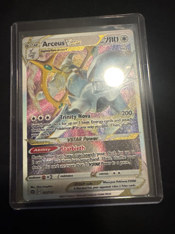 Pokemon Arceus VStar 123/172 metal Brilliant Stars