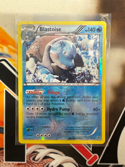 Pokémon Blastoise 16/101 Plasma Blast Reverse Holo