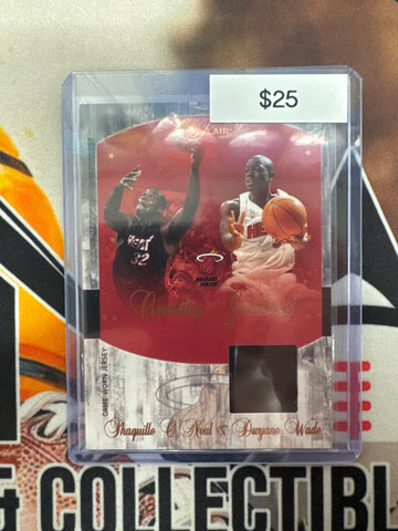 2004-05 Fleer Skybox NBA Flair Shaquille O’Neal & Dwyane Wade Counting Greatness Wade Relic