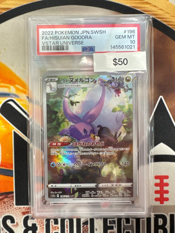 2022 Pokemon Japanese SWSH Full Art Hisuian Goodra 196/172 Vstar Universe PSA 10