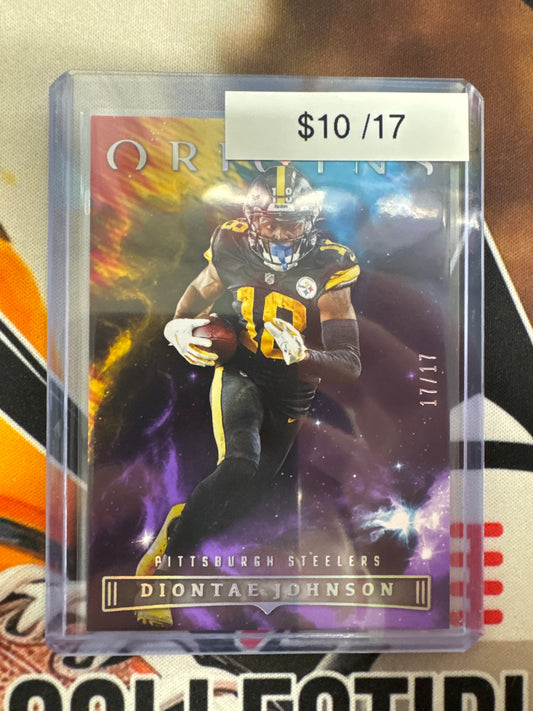 2022 Panini Origins NFL Diontae Johnson Purple /17