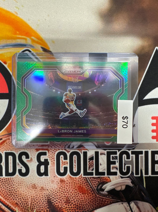 2020-21 Panini Prizm NBA LeBron James Green Prizm