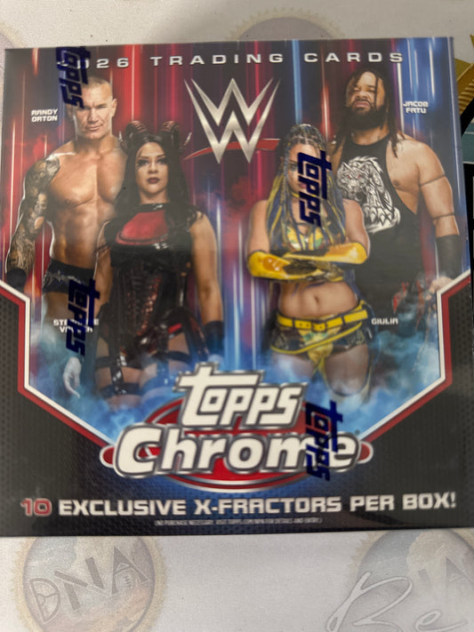 2026 Topps Chrome WWE Mega box