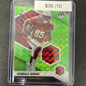 2021 Mosaic Rondale Moore /10 Rookie card