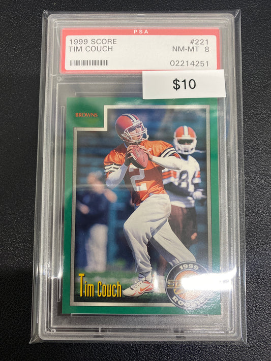 1999 Score Tim Couch Rookie PSA 8