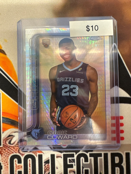 2025-26 Topps Chrome NBA Cedric Coward Rookie Hyper Refractor