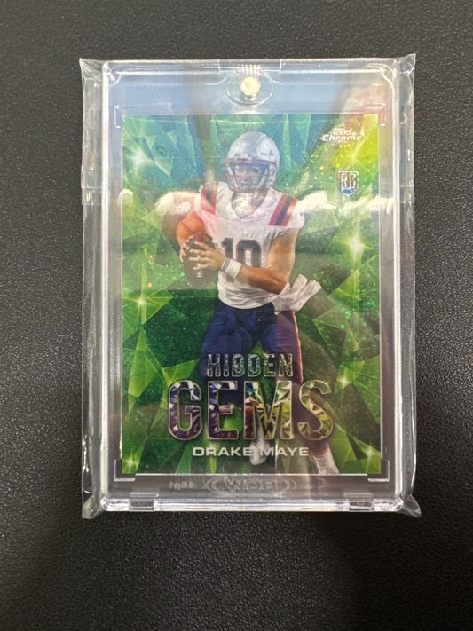 2024 Topps Chrome NFL Drake Maye Rookie Hidden Gems SSP