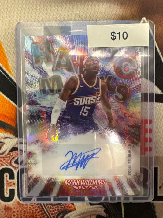 2026 Topps Chrome NBA Update Mark Williams Havoc Marks Refractor Autograph