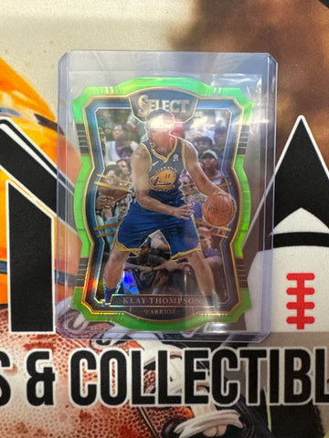 2017-18 Panini Select NBA Klay Thompson Lime Green Die-Cut /65