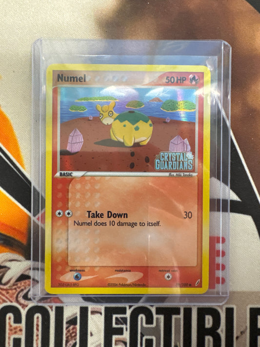 Pokémon Numel Crystal Guardians Reverse Holo 59/100 NM