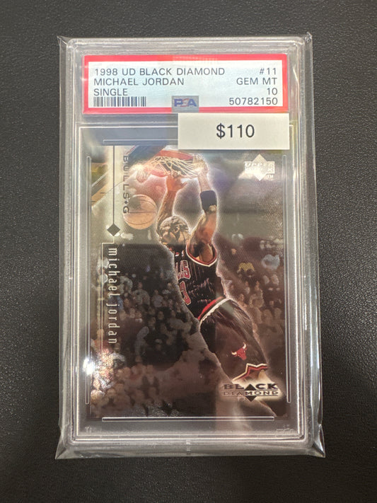 1998 Upper Deck Black Diamond Michael Jordan Single PSA 10