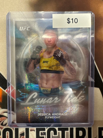 2025 Topps Midnight UFC Jessica Andrade Lunar Tide Wave Refractor