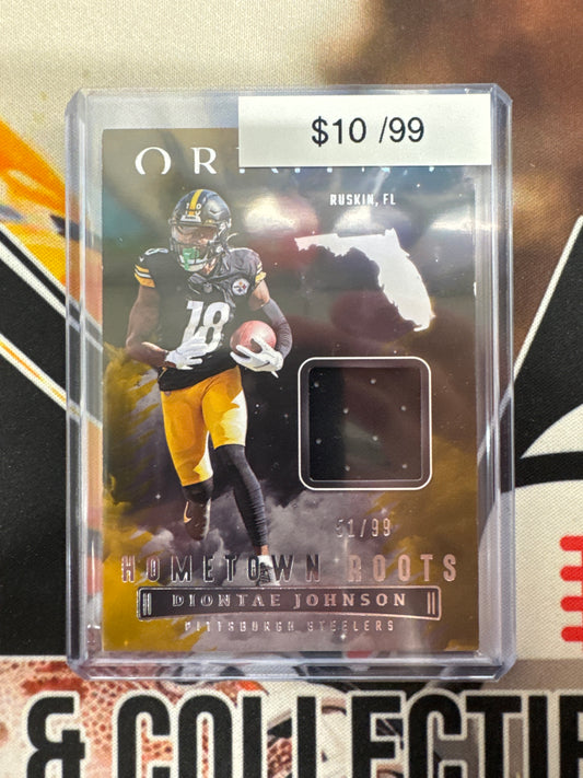 2022 Panini Origins NFL Diontae Johnson Hometown Roots Relic /99