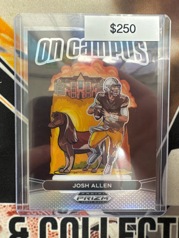 2025 Panini Prizm Draft Picks Football Josh Allen On Campus SSP Prizm Silver