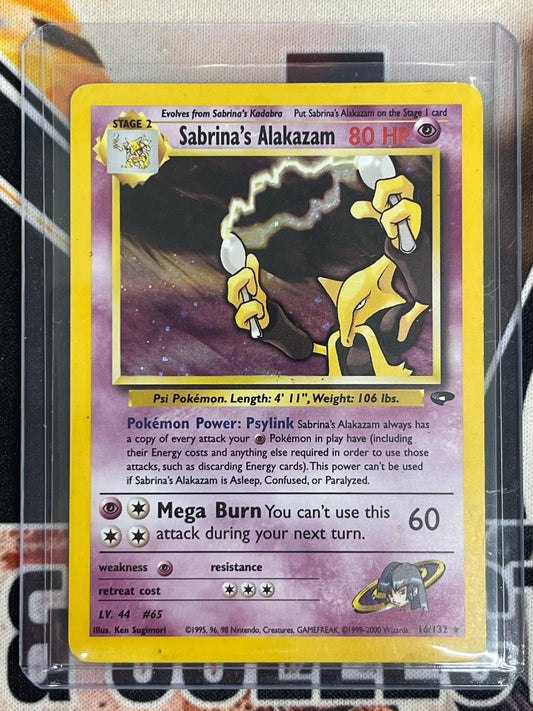 Pokémon Sabrina’s Alakazam Holo Gym Challenge 16/132 MP