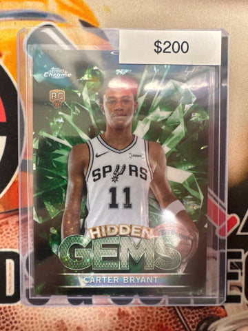 2025 Topps Chrome NBA Carter Bryant Rookie Hidden Gems Case Hit